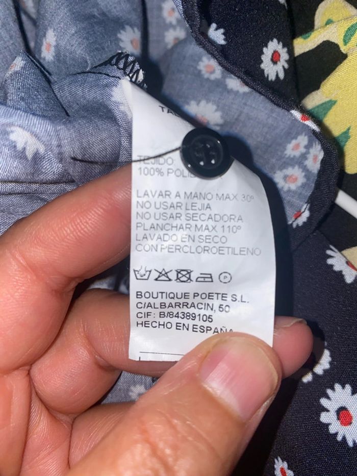 Robe chemise courte fleurie évasée Taille M - photo numéro 5