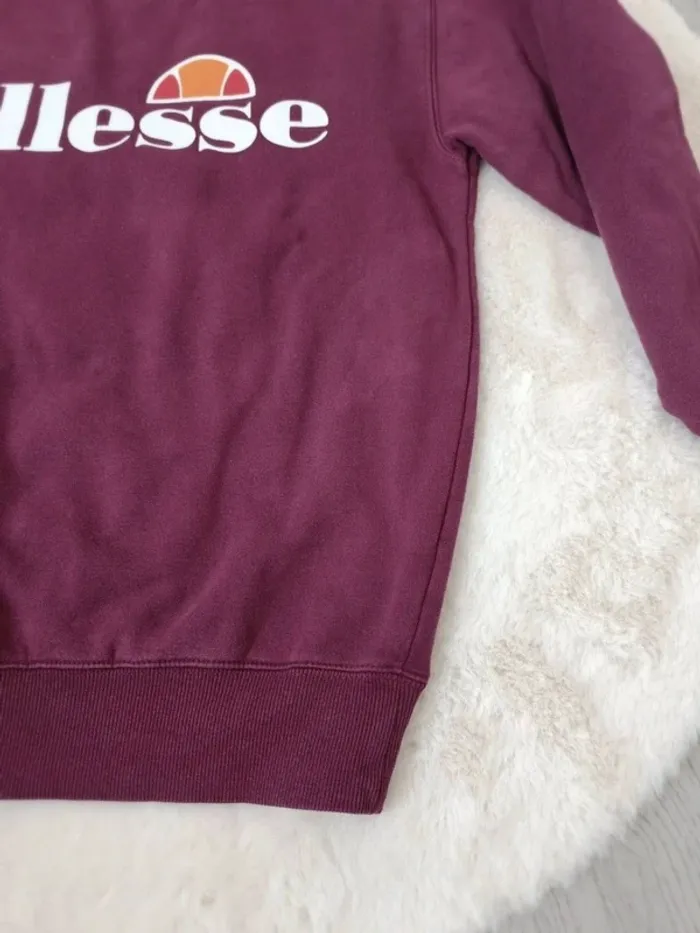 🧡Sweat Ellesse bordeaux logo – Taille S (36) - photo numéro 4