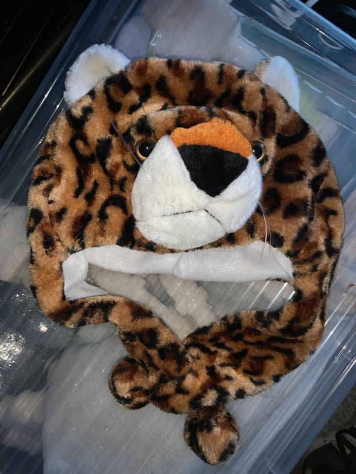 Bonnet enfant animal guépard