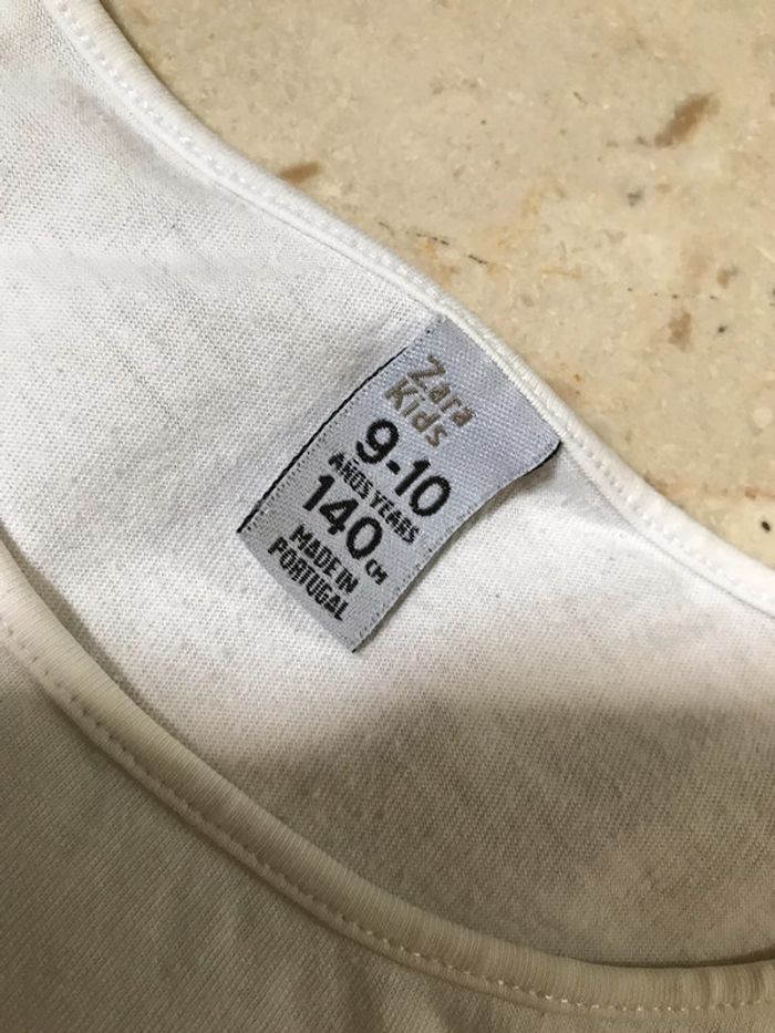 Tee-shirt manche courte crème 9-10 Ans - photo numéro 3