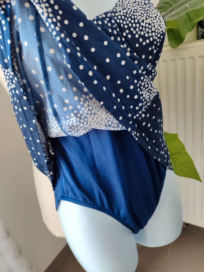 Maillot de bain Tankini a pois 1 pièce - photo numéro 3