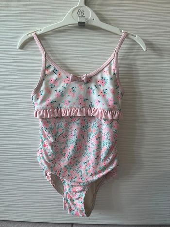 Maillot de bain fleuri 1 pièce taille 3 - 4 ans