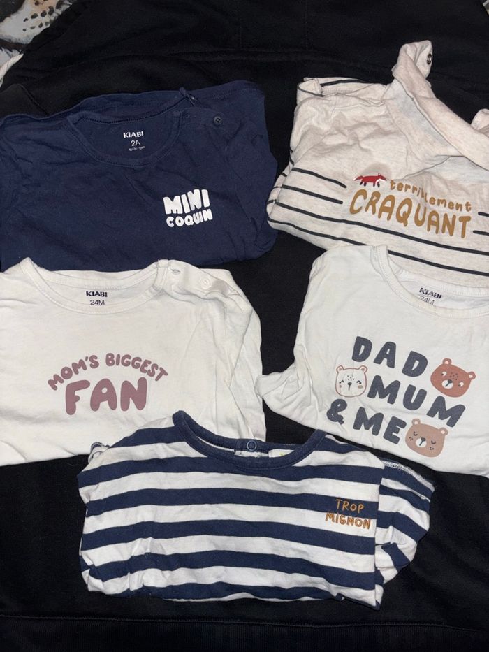 Lot t-shirt manche longue 24 mois - 2 ans