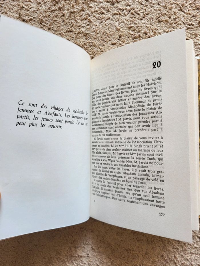 Pleure, ô pays bien-aimé d'Alan Paton - Club du Livre Religieux, exemplaire numéroté - photo numéro 9