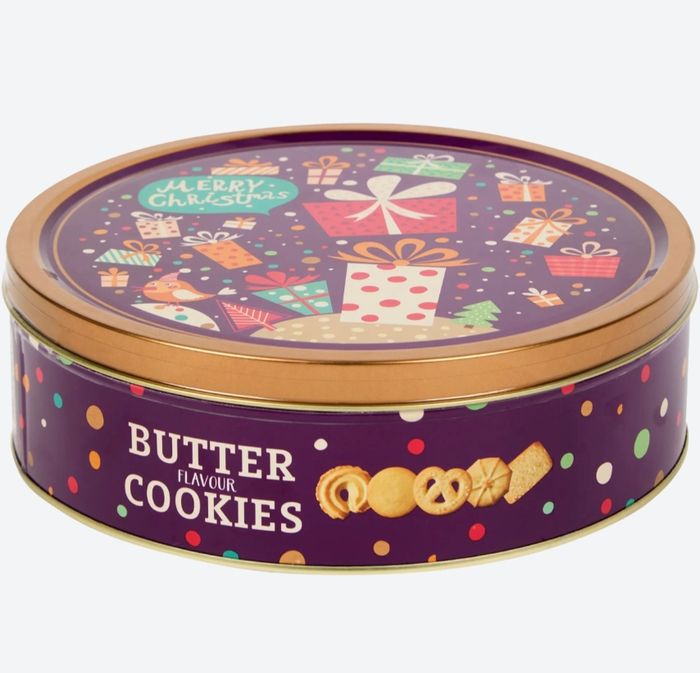 1 boîte de biscuits de Noël