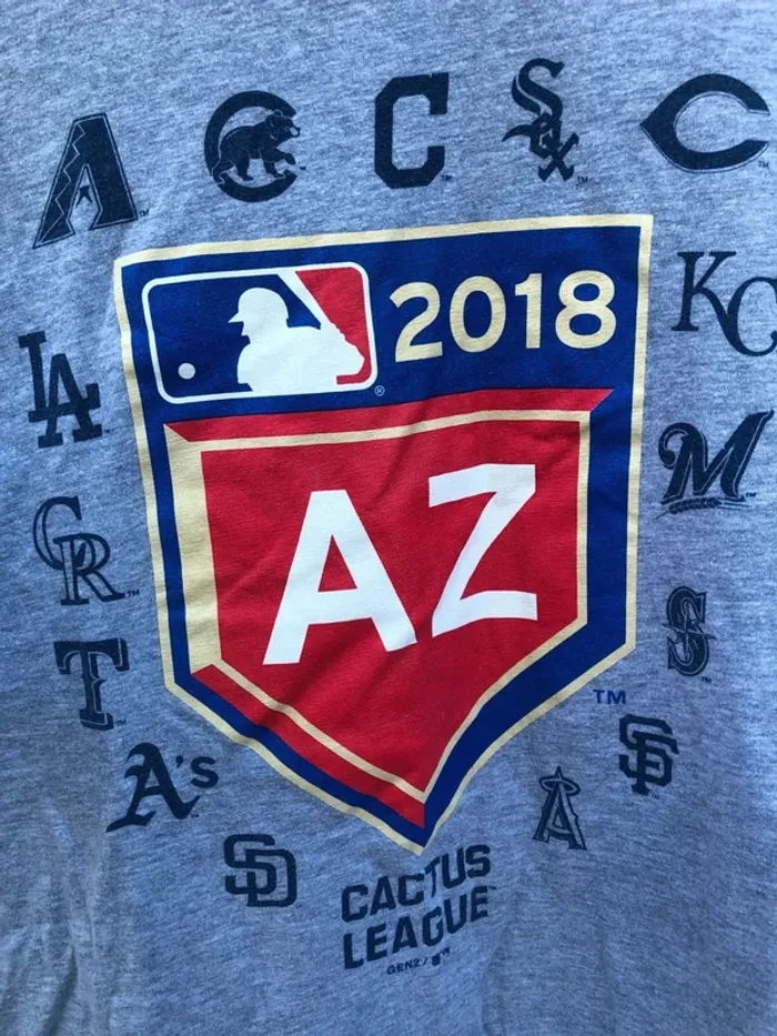 Genuine Merchandise T-shirt MLB AZ 2018 Cactus League Mens S - photo numéro 5