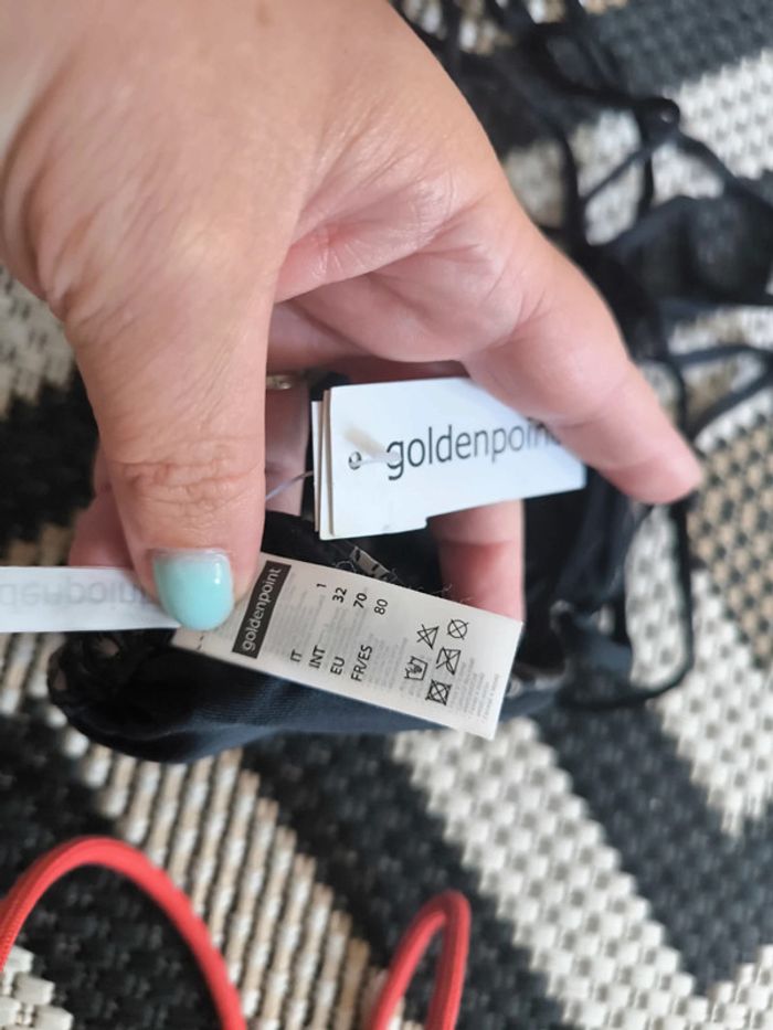 Haut de maillot de bain goldenpoint taille 80 neuf - photo numéro 3