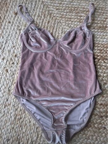 Body en velours rose gold femme taille 95B