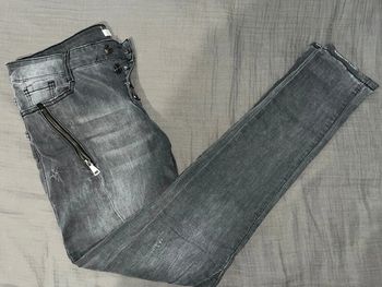 Jean gris effet délavé