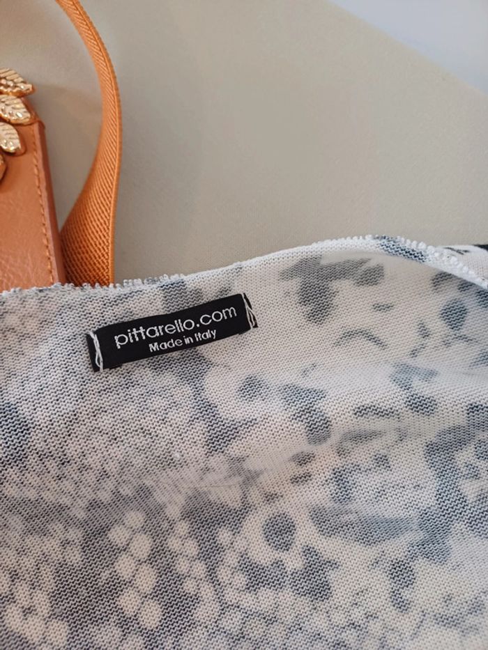 Blouse grise à motifs Pittarello taille M 38 - photo numéro 7