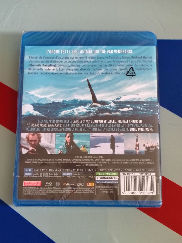 Blu Ray Orca (Richard Harris, Charlotte Rampling, Michael Anderson) NEUF - photo numéro 2