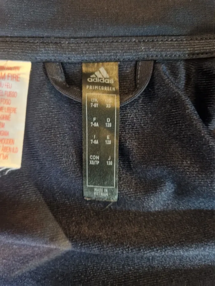 Veste zippée Adidas garçon 7 / 8 ans - photo numéro 12