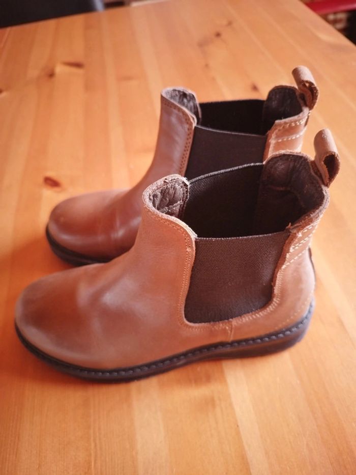 Bottines garçons en cuir taille 29