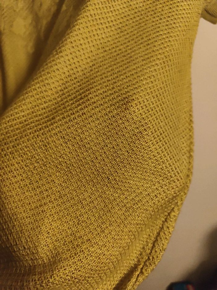 Haut jaune vintage Griffon frères - photo numéro 5