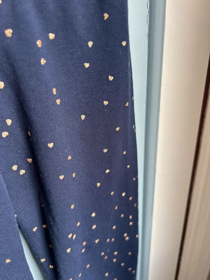 Sarouel bleu , étoiles dorées, 12 mois - photo numéro 3