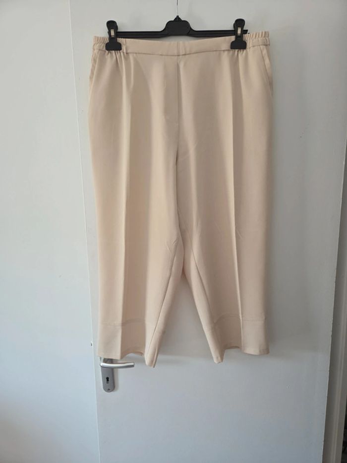Pantacourt femme grande taille crème taille 50 TBE afibel