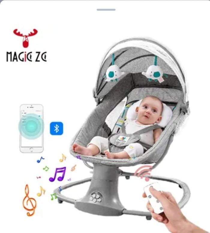 Balancoire électrique pour bébé jusqu'à 20kg - photo numéro 2