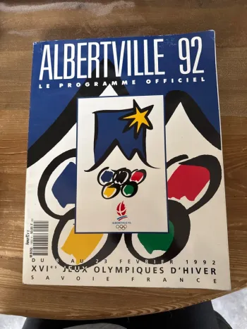 Livre Albertville, 92 un programme officiel Jeux olympiques