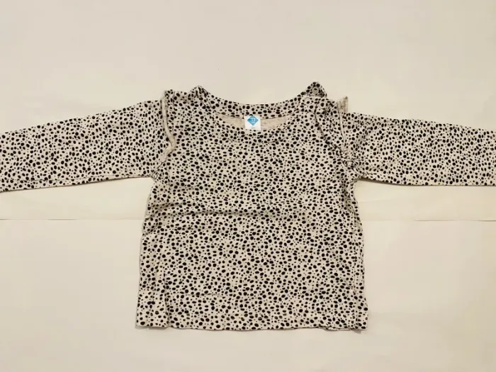 Lot 6 t-shirts manches longues fille 12 mois - photo numéro 3