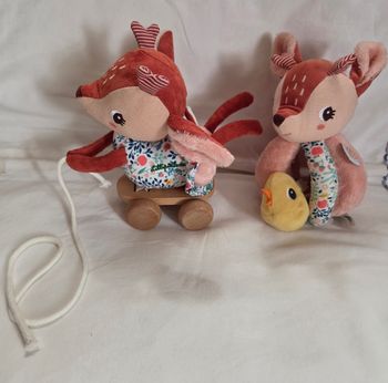 Peluche Stella le Faon et Hochet a poignée- Lilliputiens