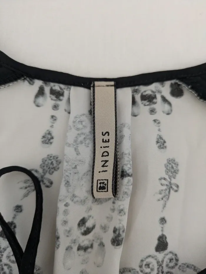 Robe d'été fluide manches 3/4 - Indies - taille 38 - photo numéro 3