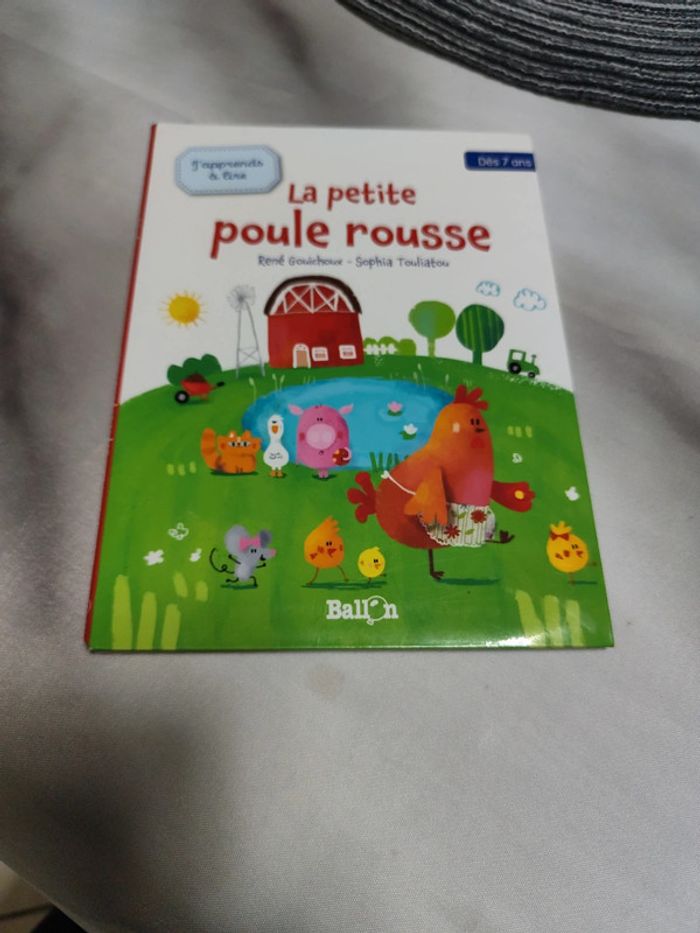 Livre J'apprends a lire la petite poule rousse