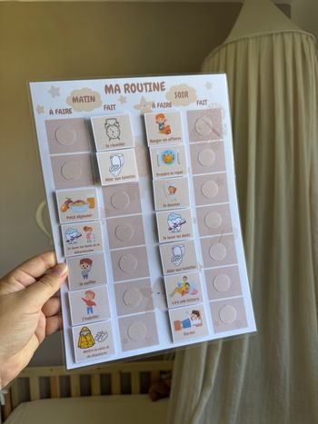 Support routine matin et soir