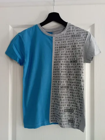 T-Shirt Orchestra bleu/gris 10 ans