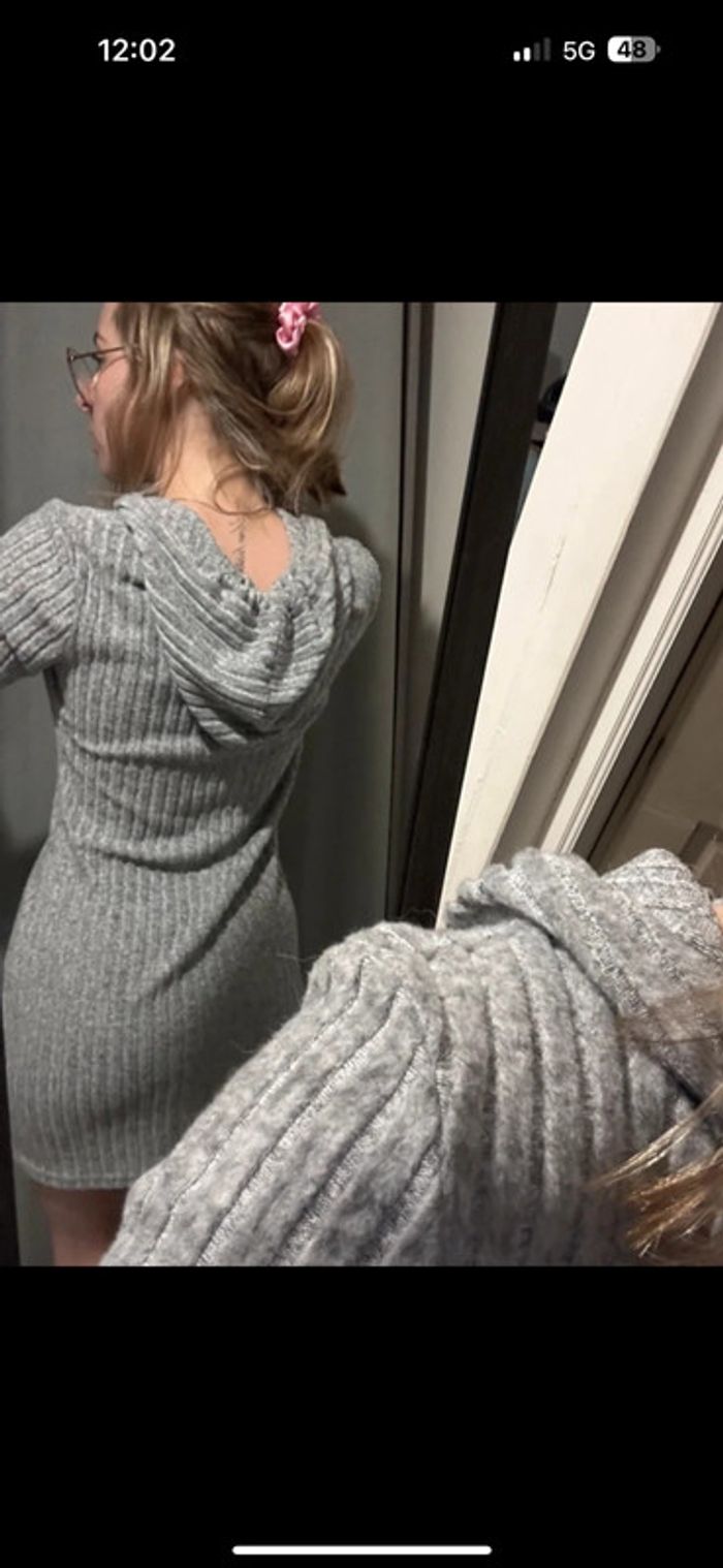 Robe pull gris S - photo numéro 3