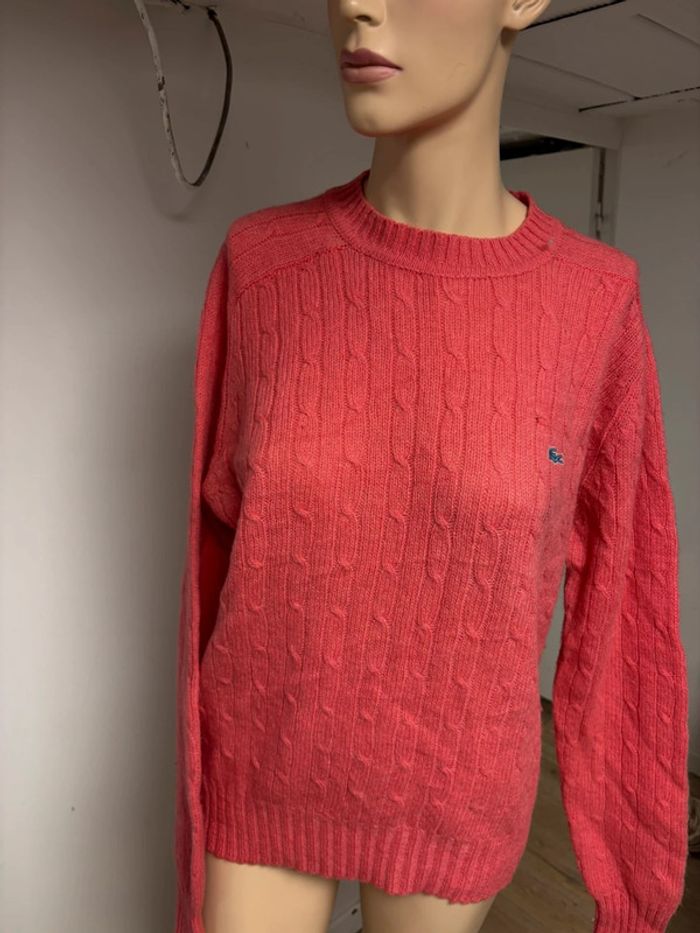 Pull en laine mérinos Lacoste zod vintage - photo numéro 2