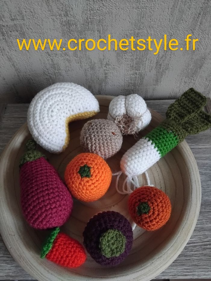 Lot de dînette crochet jouet lavable