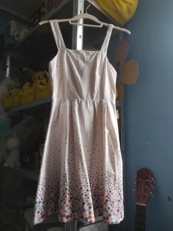 Robe patineuse à pois