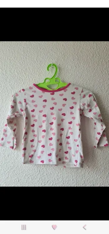 tee-shirt blanc avec cœur Kiabi