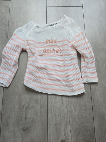 Pull mini amour 12 mois gemo