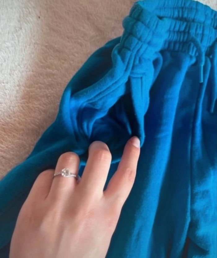 Jogging bleu roi taille XS de chez H&M en bon état - photo numéro 4