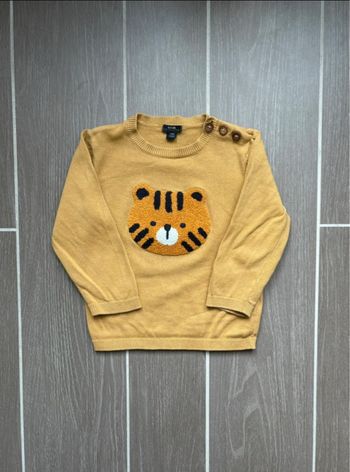 Pull jaune tigre
