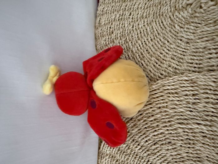 Doudou Coccinelle Jaune et Rouge Dim Dam Doum Moulin Roty - photo numéro 2