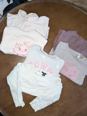 Lot de 6 Tshirt manches longues