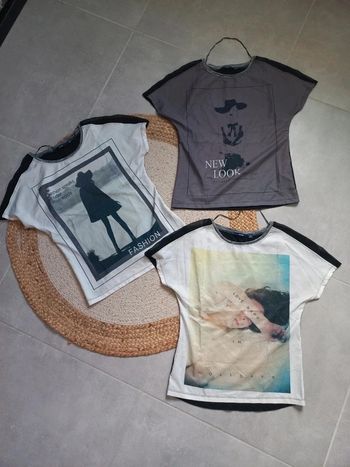 Lot de 3 tee-shirts manches courtes taille S