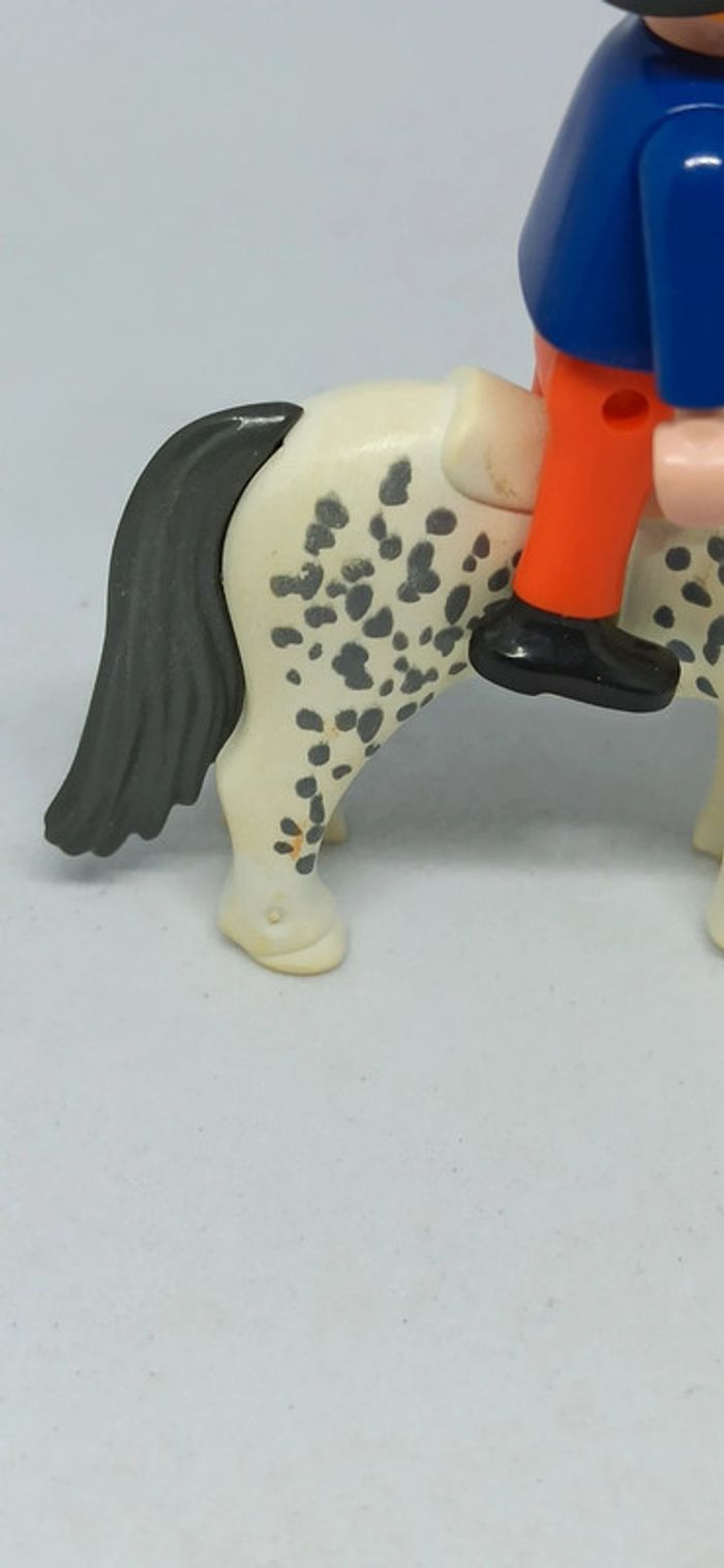 Garçon cavalier avec poney blanc playmobil - photo numéro 6