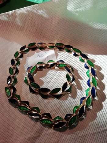 Parure collier +bracelet