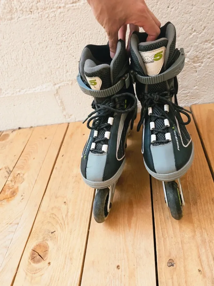Paire de rollers taille 40 mixte femme homme fille garçon - photo numéro 4