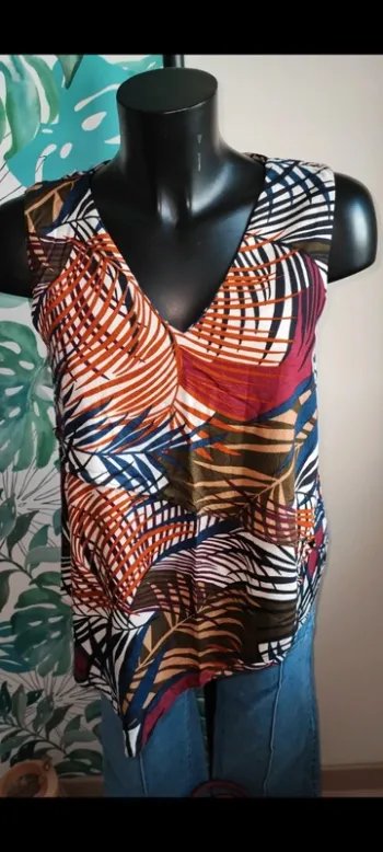 Blouse coloris automnales taille 40