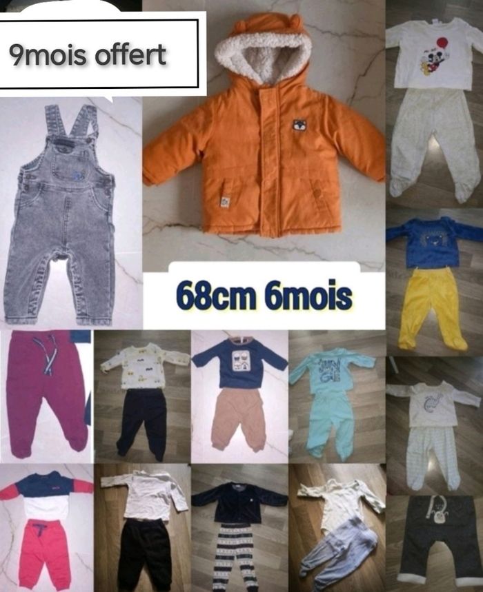 Lot 6/9mois garçon hiver - photo numéro 4
