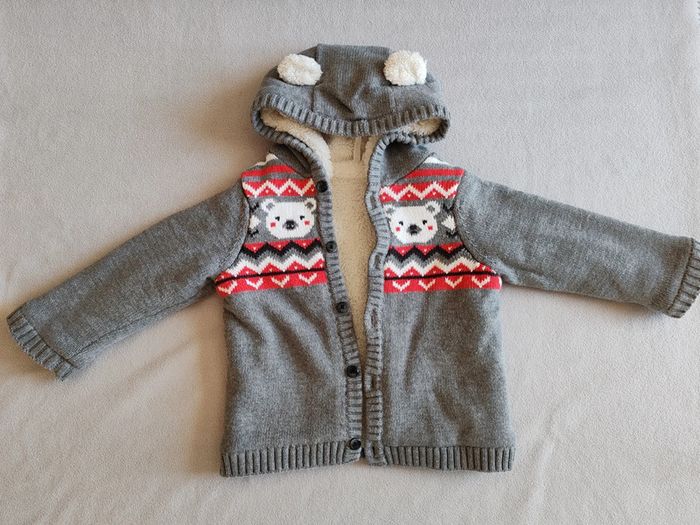 Gilet veste manteau polaire molletonné ourson