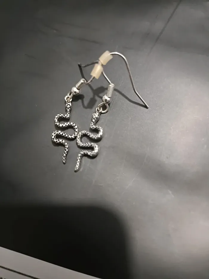 Boucles d'oreilles fantaisie serpent