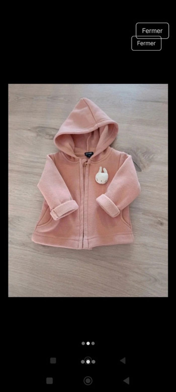 🐰 joli petit gilet Kiabi , lapin, 3 mois - photo numéro 2