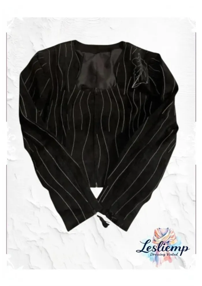 Veste boléro de créateur modèle unique - photo numéro 3