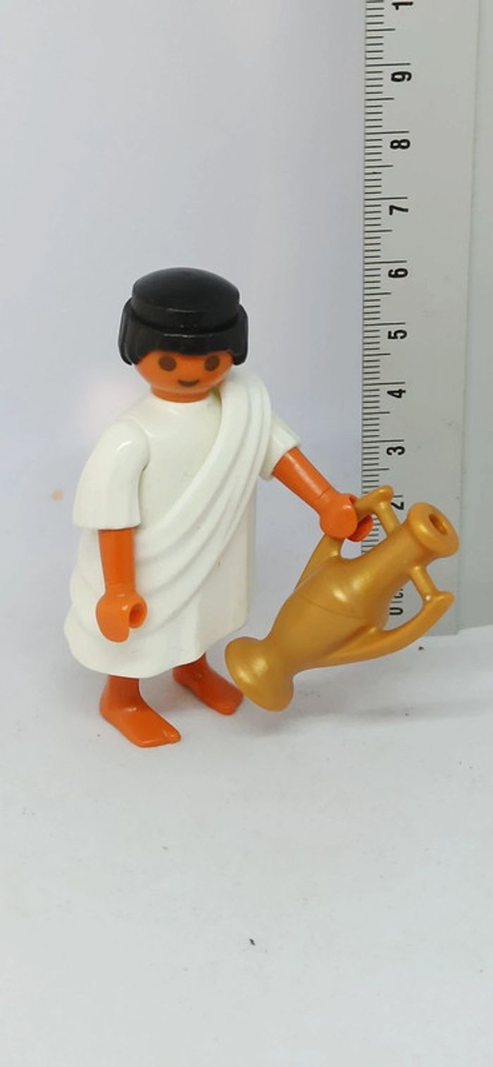 Homme égyptien avec toge et amphore playmobil
