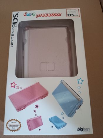 Coque de protection Nintendo DS Lite rose pailletée – neuve